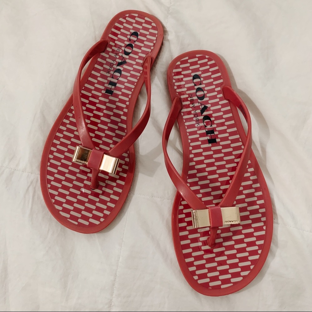 authentic coach sandals